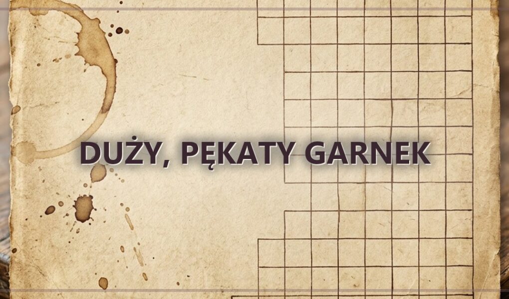 Duży, pękaty garnek