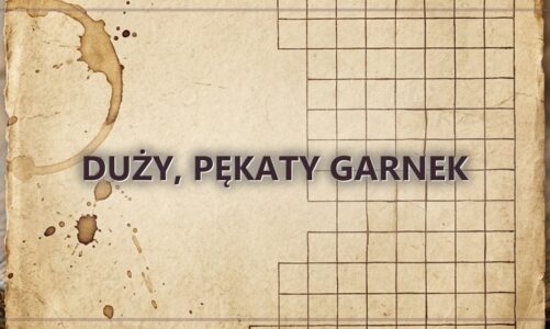 Duży, pękaty garnek