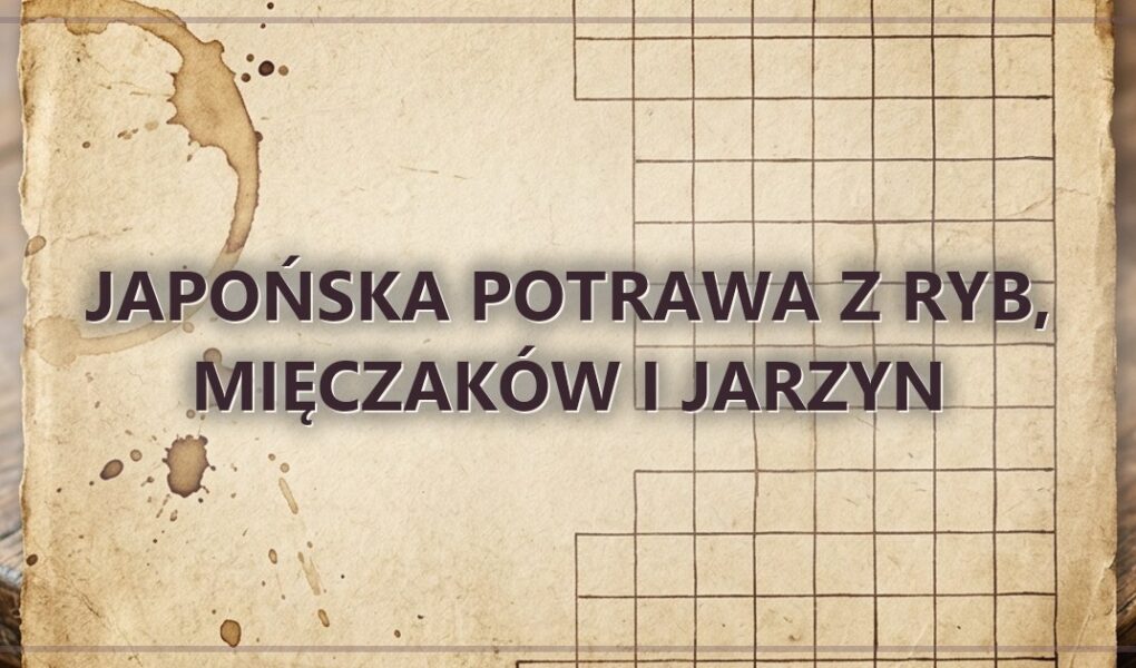 Japońska potrawa z ryb, mięczaków i jarzyn