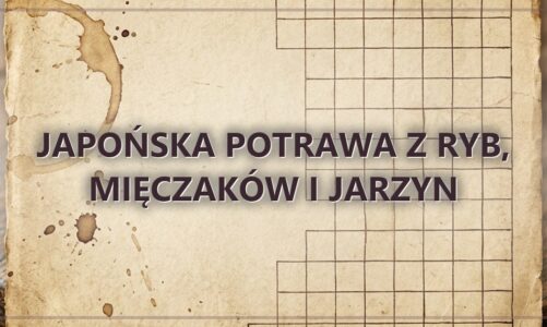 Japońska potrawa z ryb, mięczaków i jarzyn
