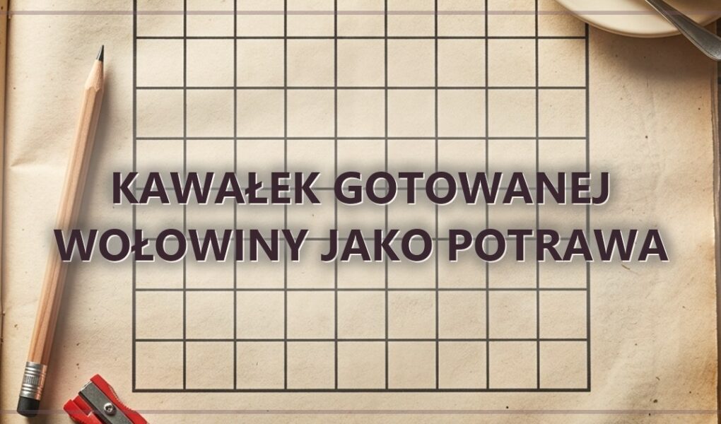 Kawałek gotowanej wołowiny jako potrawa