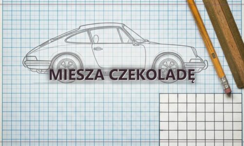 Miesza czekoladę