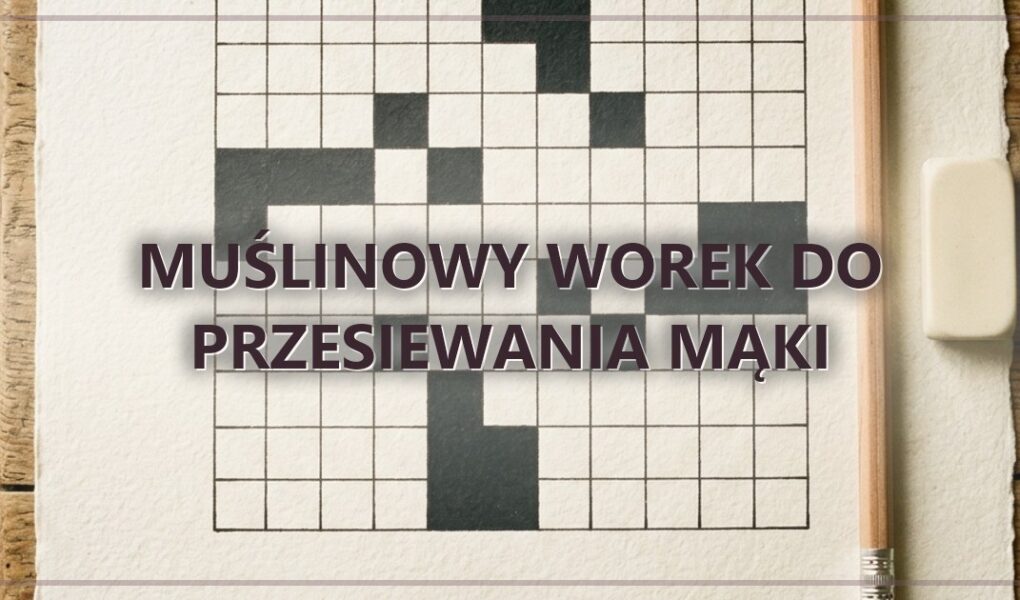 Muślinowy worek do przesiewania mąki