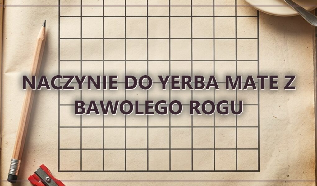 Naczynie do yerba mate z bawolego rogu