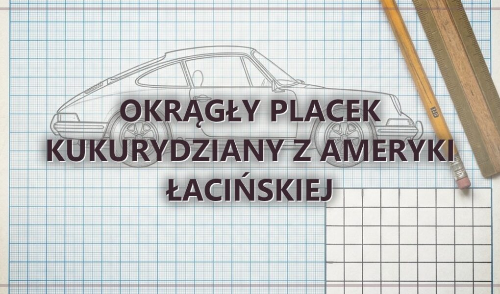 Okrągły placek kukurydziany z Ameryki Łacińskiej