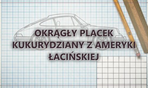 Okrągły placek kukurydziany z Ameryki Łacińskiej