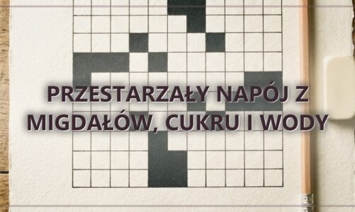 Przestarzały napój z migdałów, cukru i wody