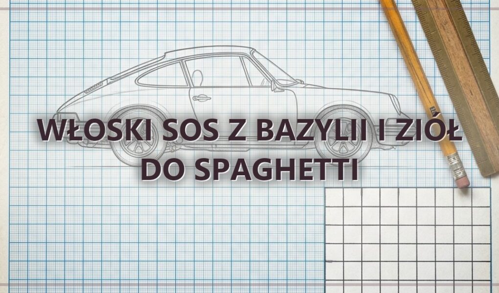 Włoski sos z bazylii i ziół do spaghetti