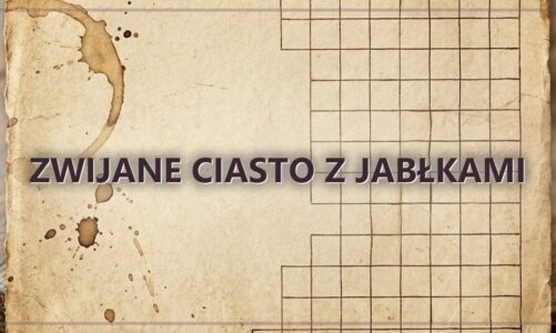 Zwijane ciasto z jabłkami